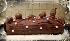 Bûche génoise chocolat