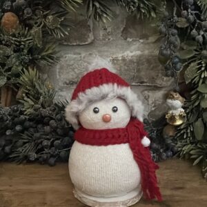 Suzy - bonhomme de neige crochet - Atelier des Rêves